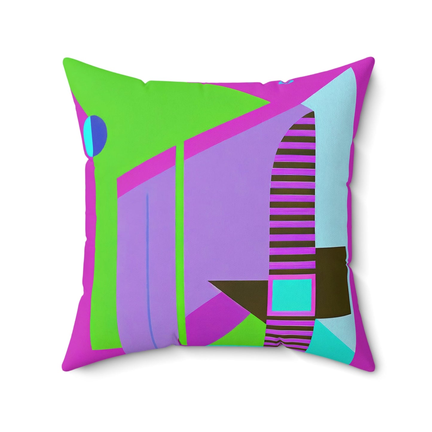 Pop Wild Geometric Colorful Throw Pillow | Eclectic Abstract Geometric Cushion - POP DECO