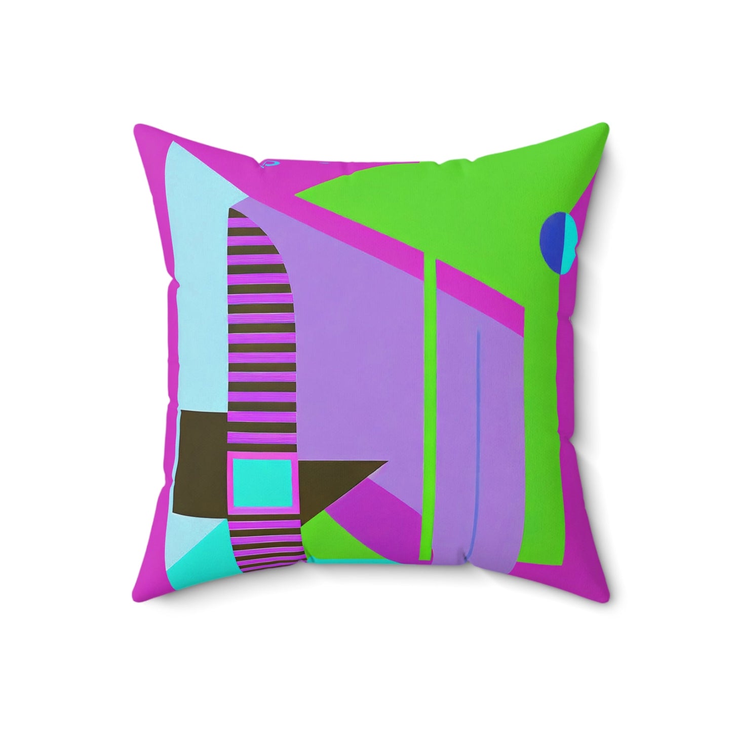 Pop Wild Geometric Colorful Throw Pillow | Eclectic Abstract Geometric Cushion - POP DECO