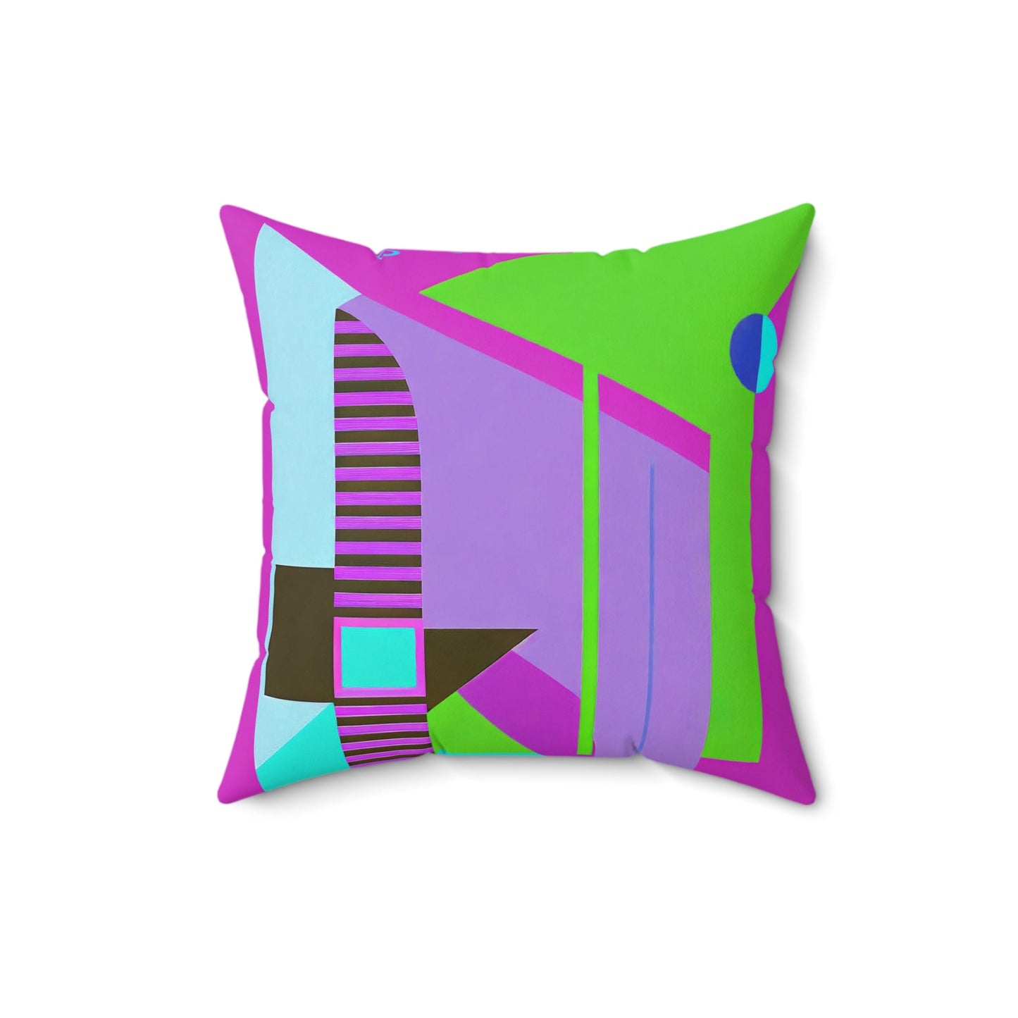 Pop Wild Geometric Colorful Throw Pillow | Eclectic Abstract Geometric Cushion - POP DECO