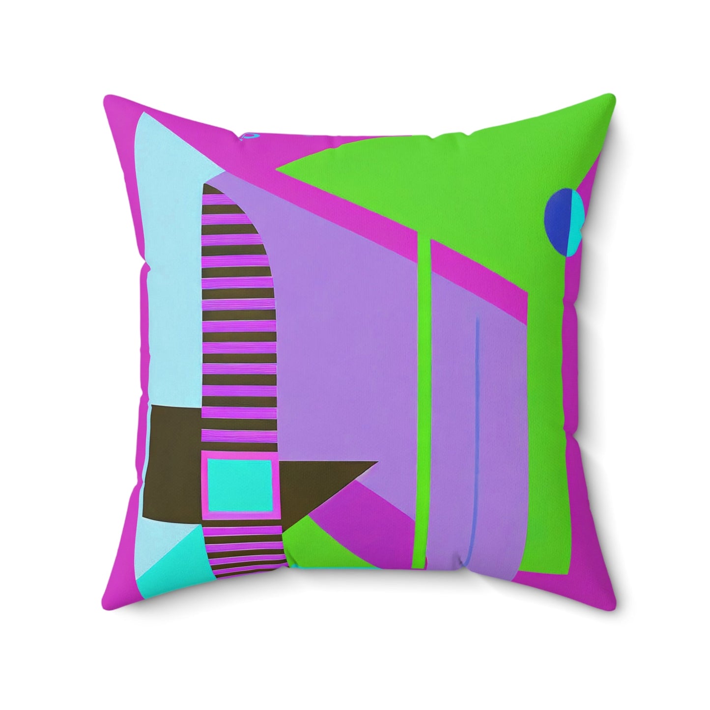 Pop Wild Geometric Colorful Throw Pillow | Eclectic Abstract Geometric Cushion - POP DECO