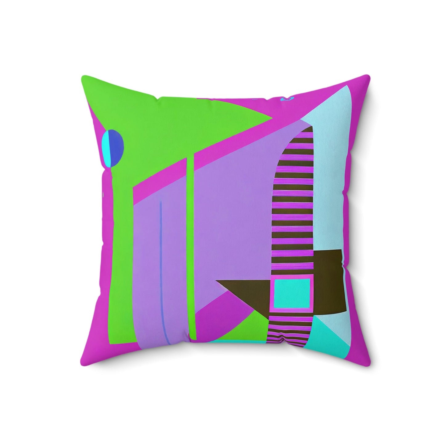 Pop Wild Geometric Colorful Throw Pillow | Eclectic Abstract Geometric Cushion - POP DECO