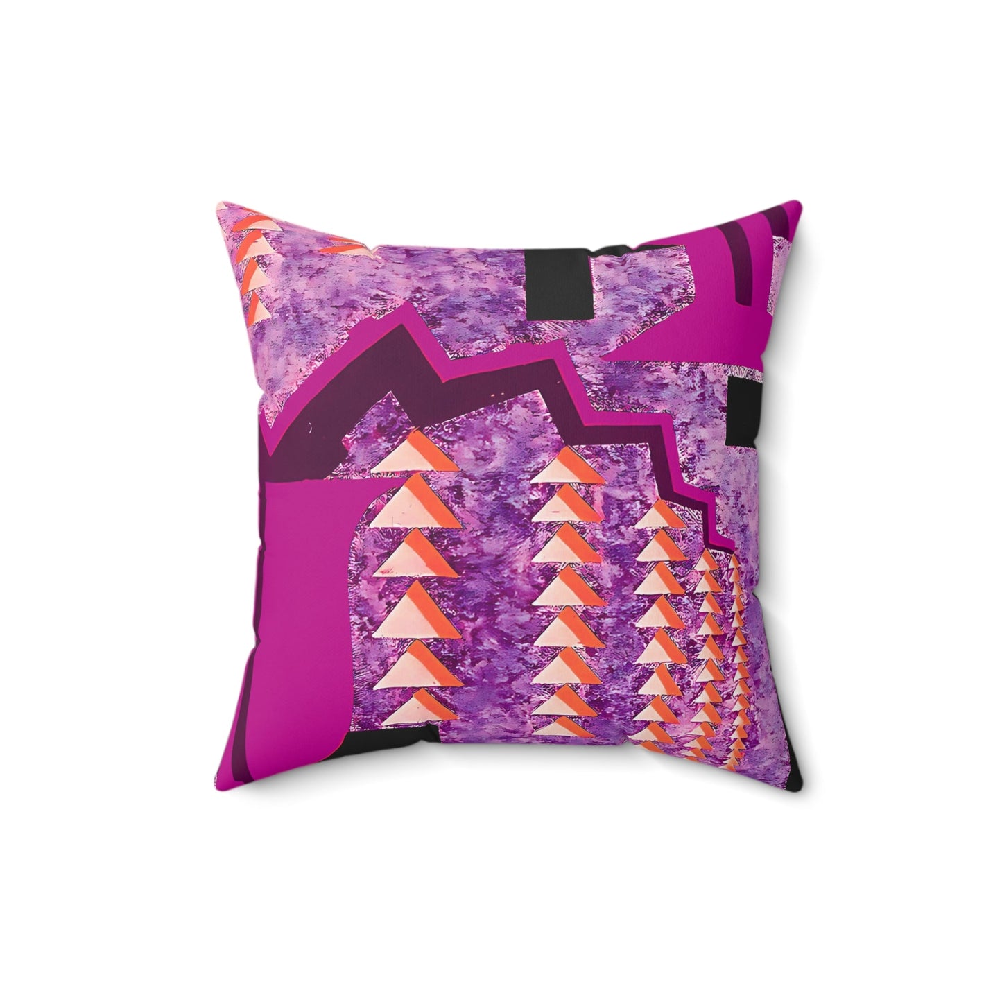 Pretty Prismes Abstract Art Deco Hot Pink Throw Pillow - POP DECO