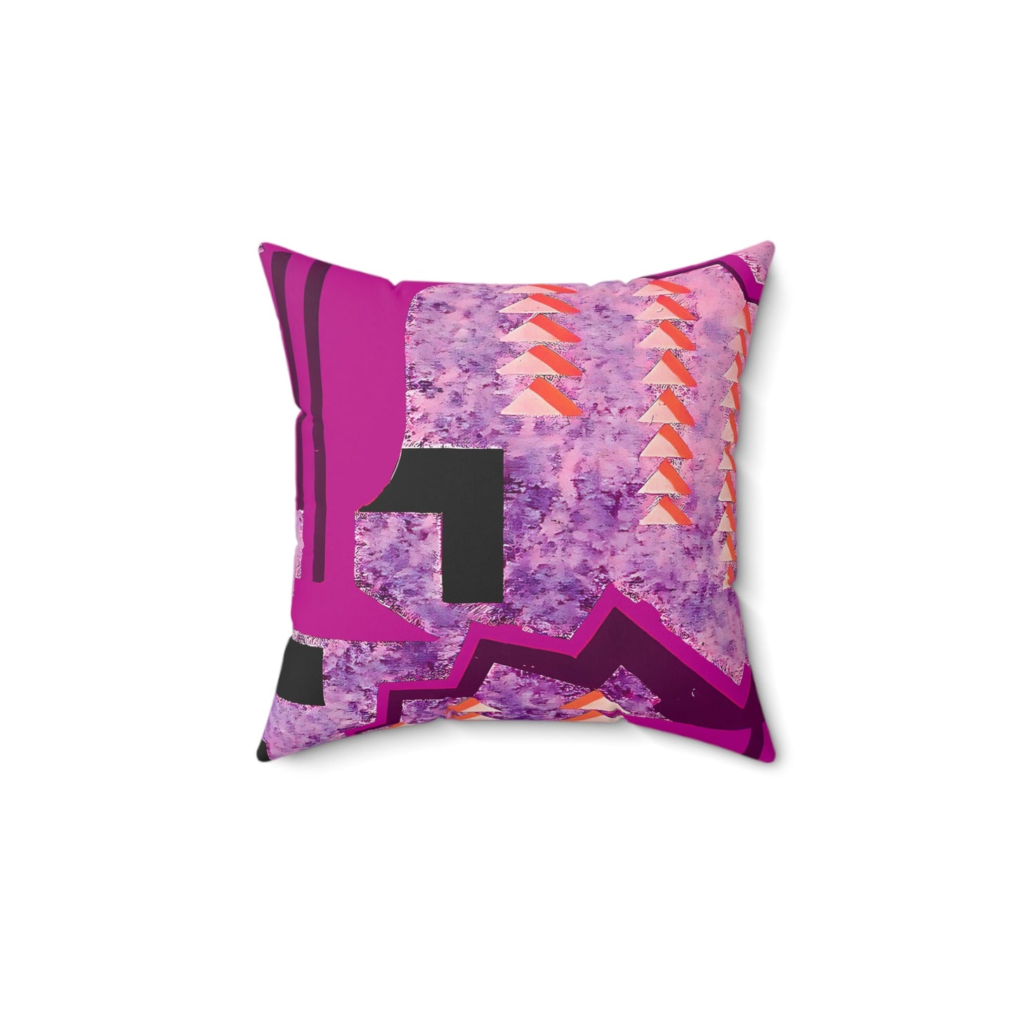 Pretty Prismes Abstract Art Deco Hot Pink Throw Pillow - POP DECO