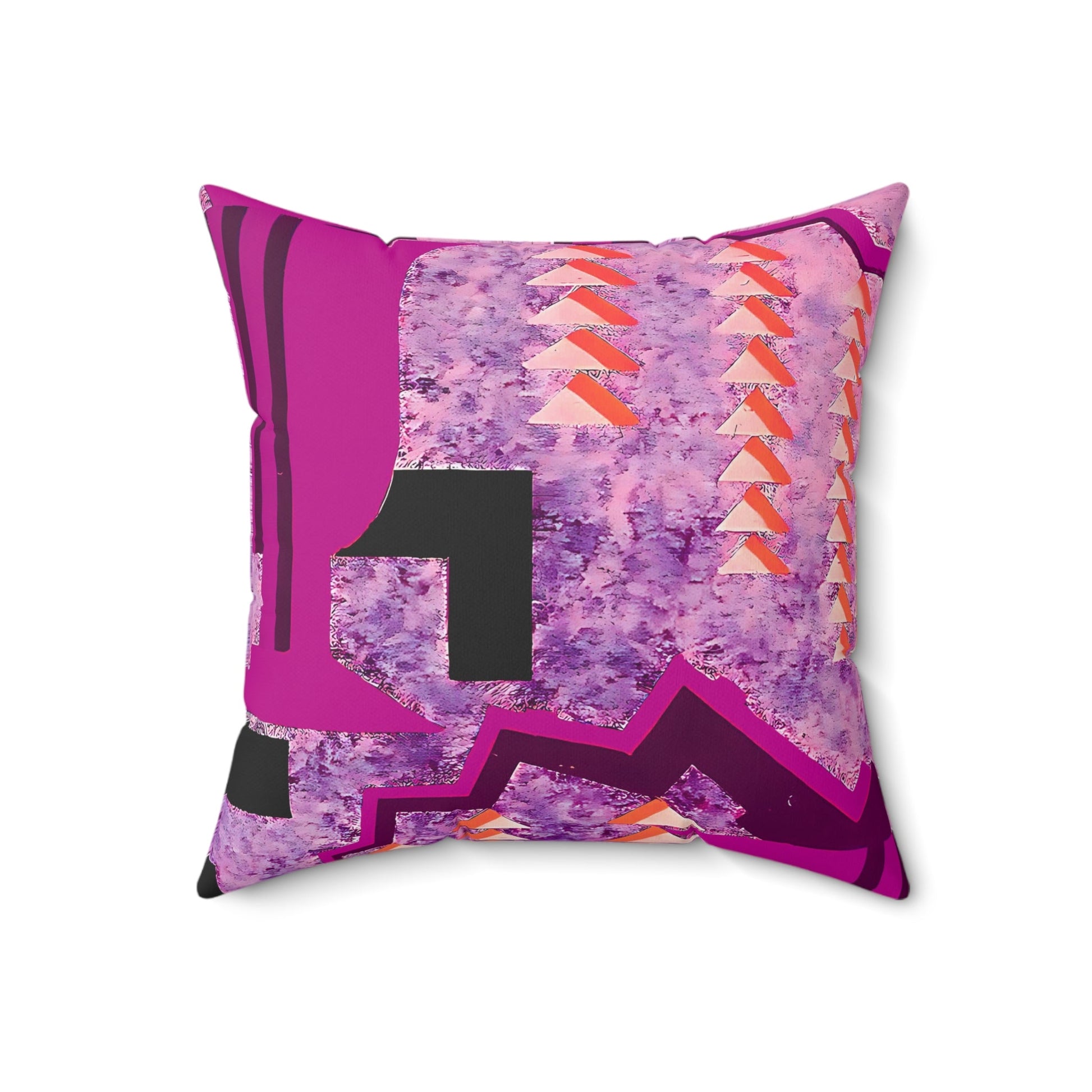 Pretty Prismes Abstract Art Deco Hot Pink Throw Pillow - POP DECO