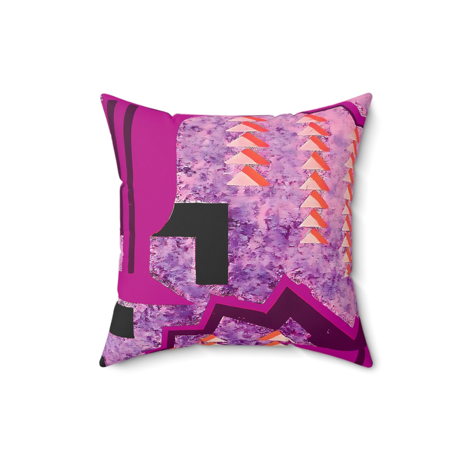 Pretty Prismes Abstract Art Deco Hot Pink Throw Pillow - POP DECO