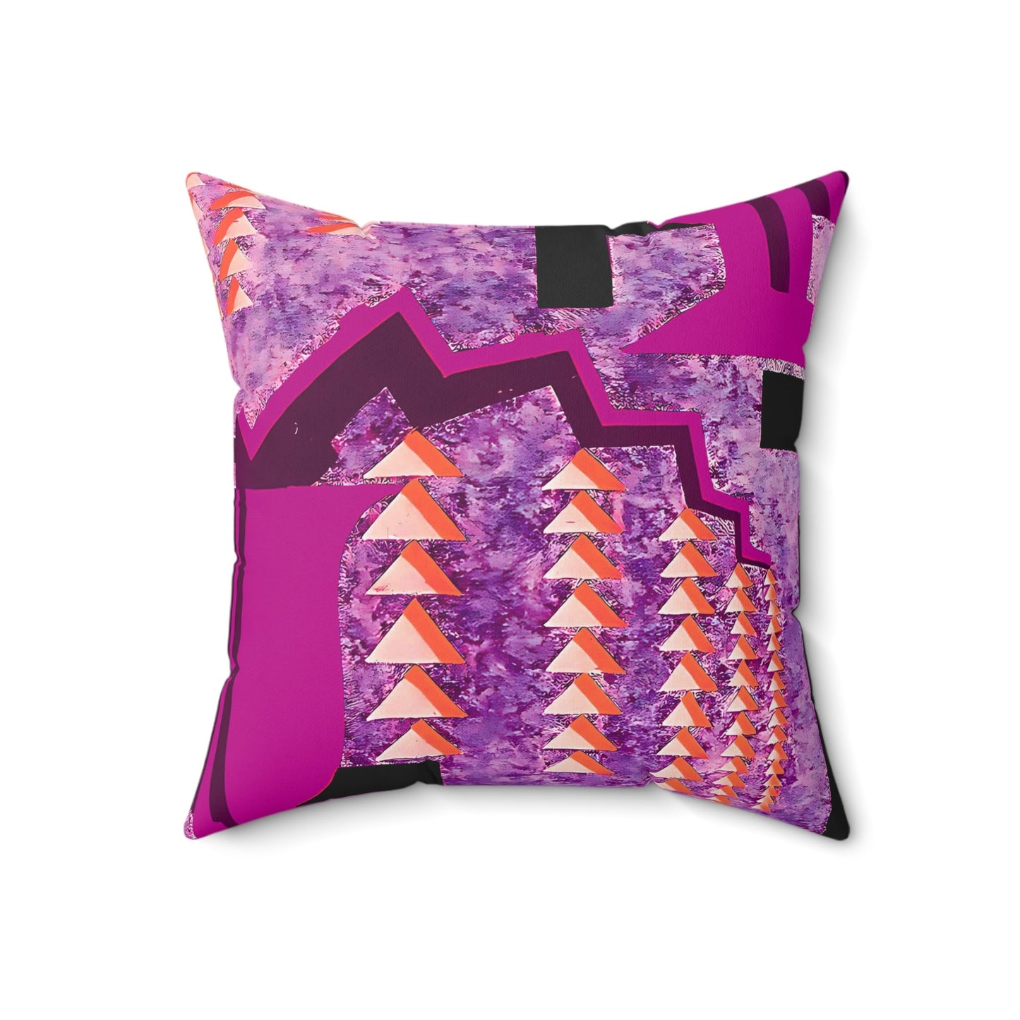 Pretty Prismes Abstract Art Deco Hot Pink Throw Pillow - POP DECO