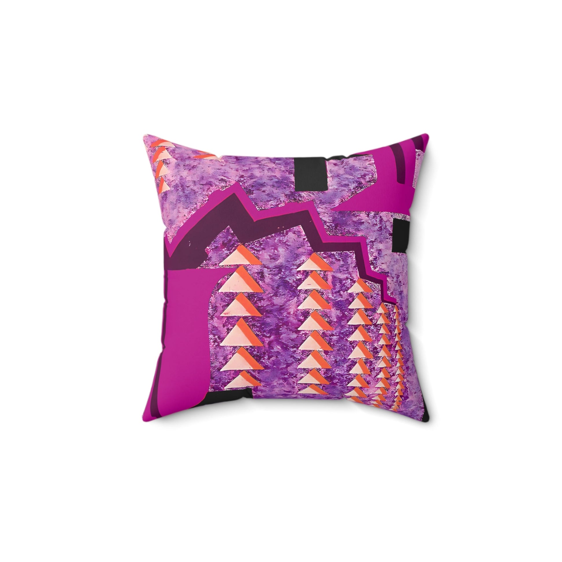 Pretty Prismes Abstract Art Deco Hot Pink Throw Pillow - POP DECO