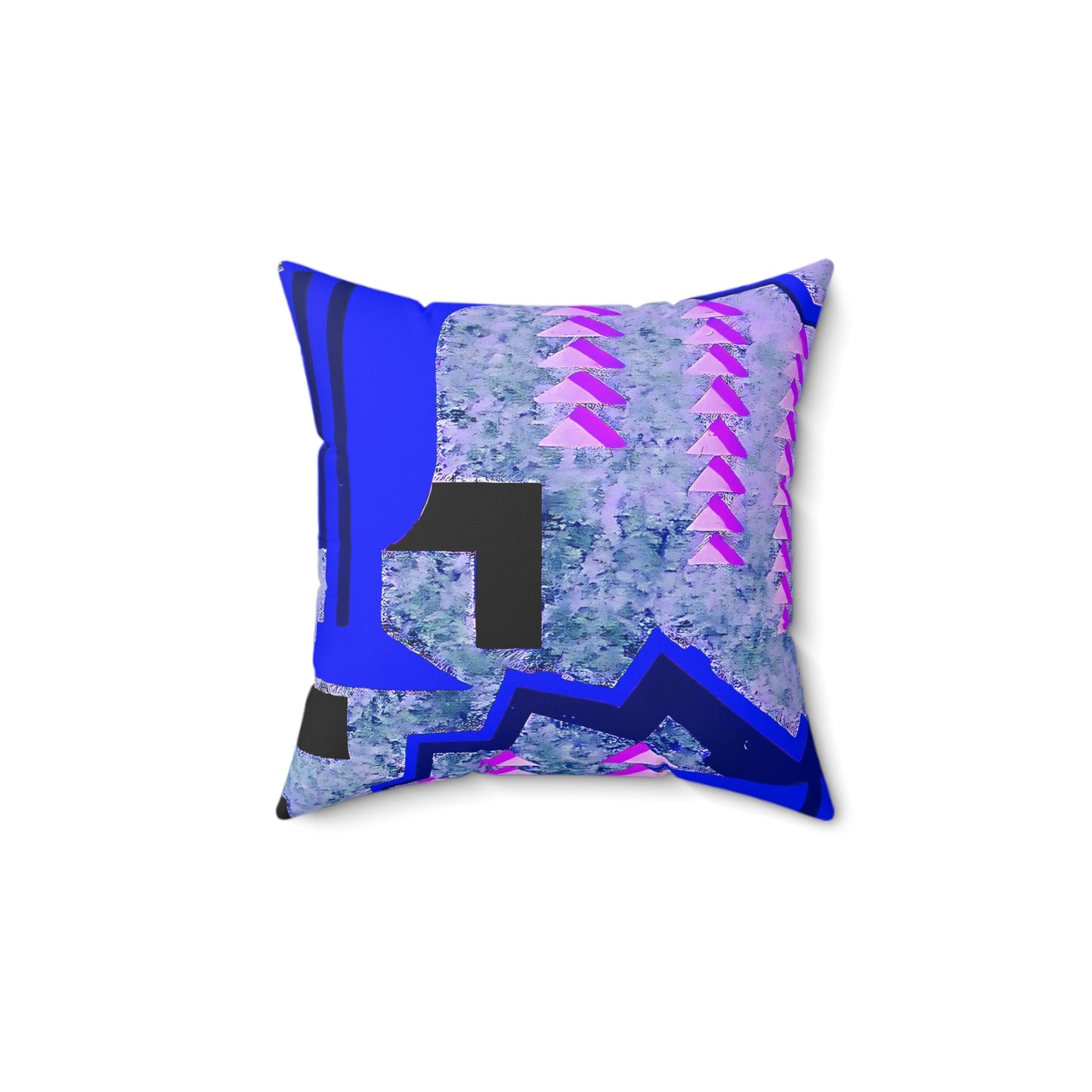 Pretty Prismes Abstract Blue Art Deco Throw Pillow - POP DECO