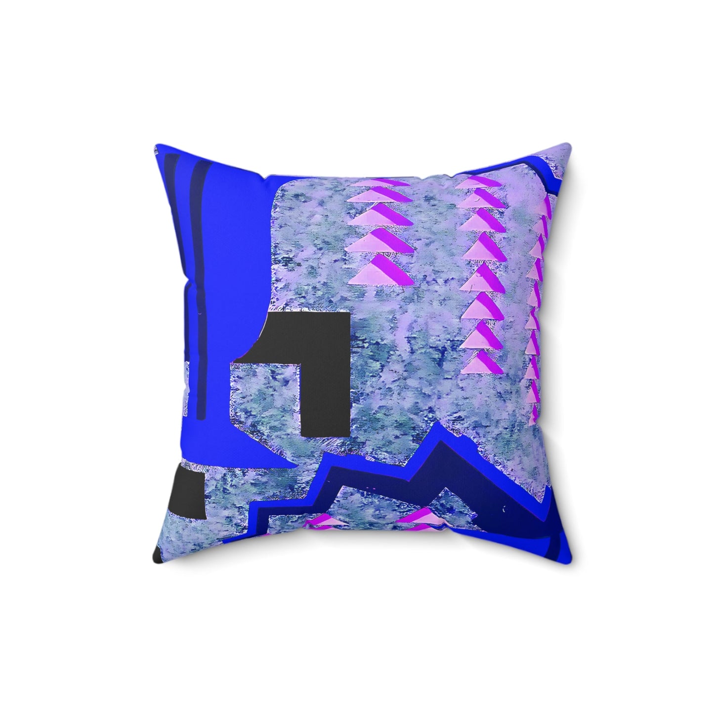 Pretty Prismes Abstract Blue Art Deco Throw Pillow - POP DECO