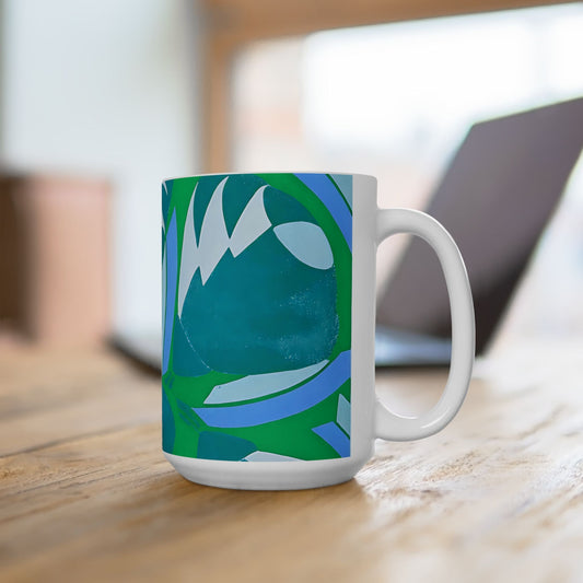 Pretty Prismes Dopamine Deco Coffee Mug | Abstract Colorful Ceramic Mug (11oz, 15oz) - POP DECO