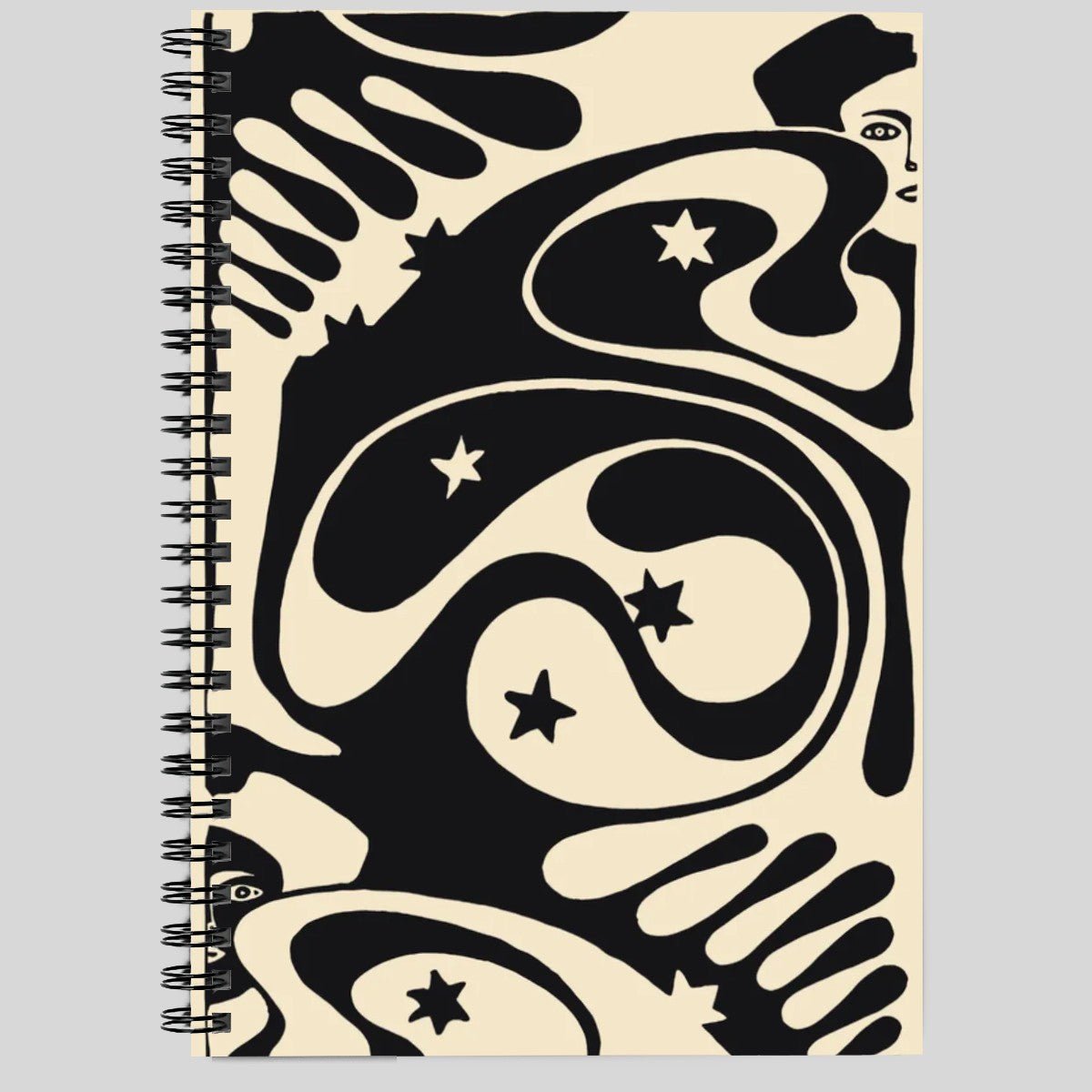 Psychedelic Koloman Moser Spiral Notebook - POP DECO