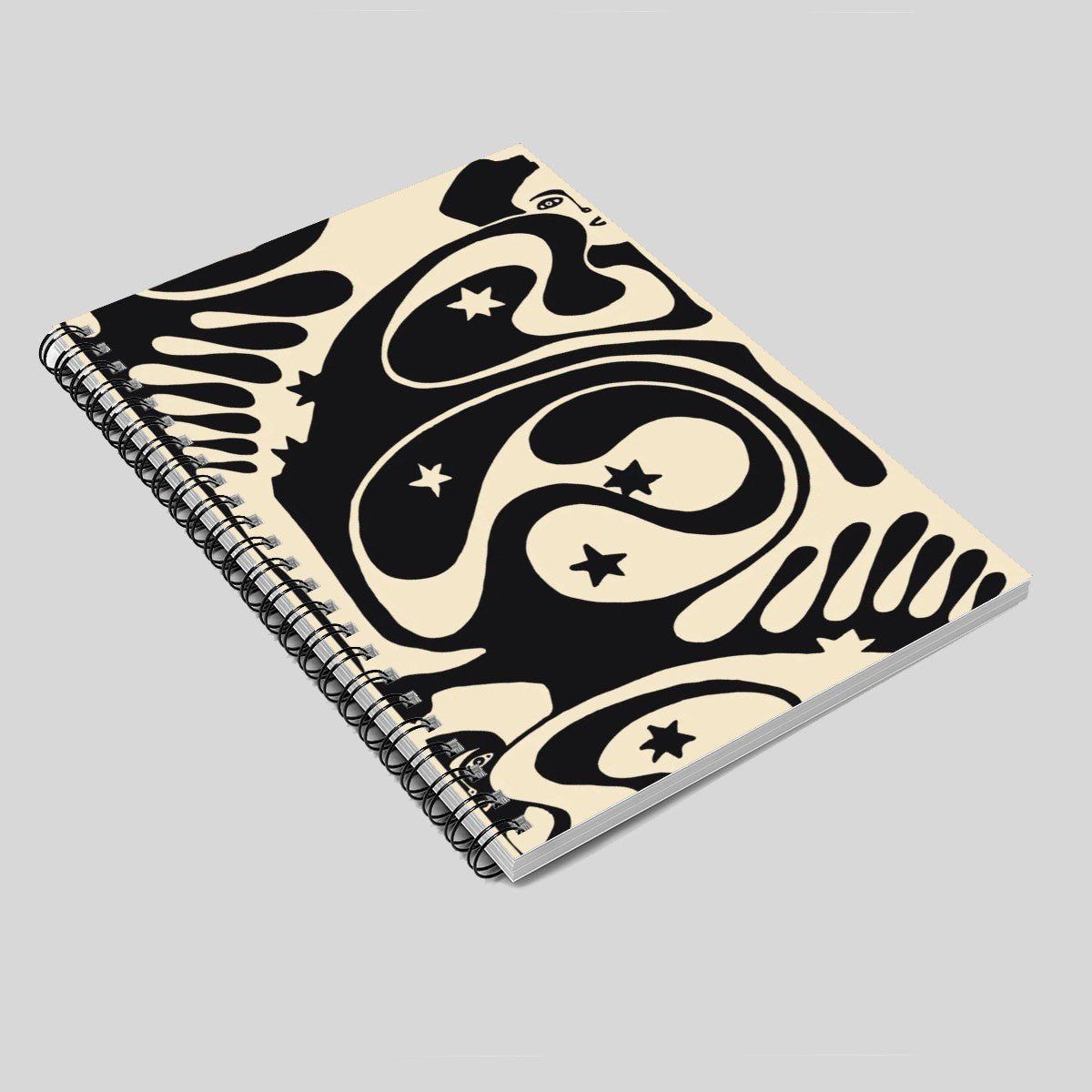 Psychedelic Koloman Moser Spiral Notebook - POP DECO