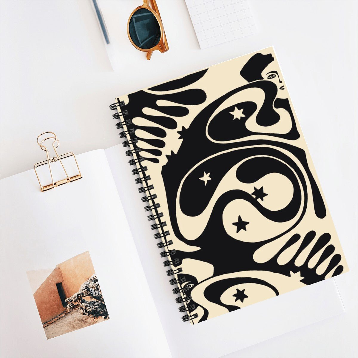 Psychedelic Koloman Moser Spiral Notebook - POP DECO