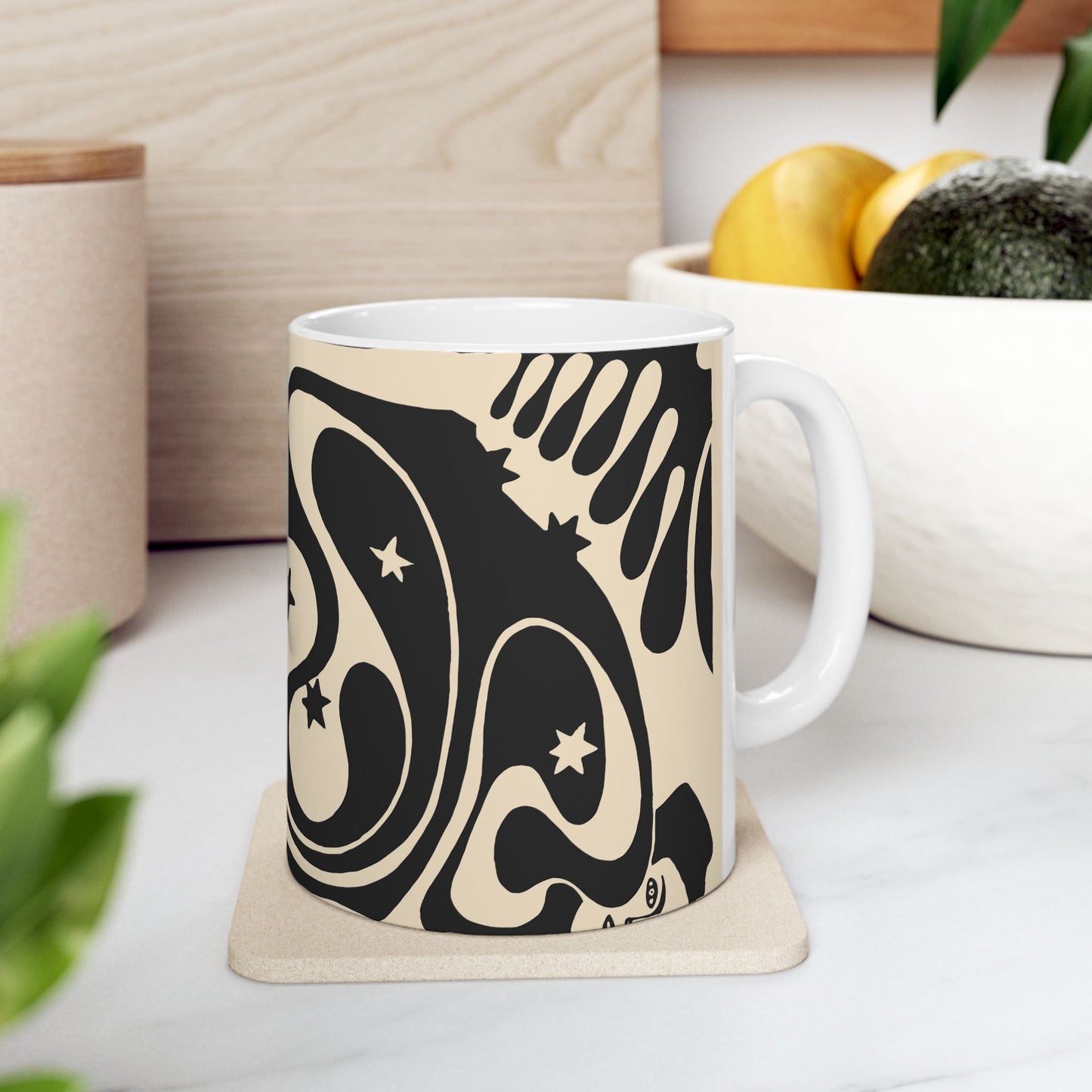 Psychedelic Vienna Secessionist Coffee Mug | Abstract Art Deco Ceramic Mug (11oz, 15oz) - POP DECO