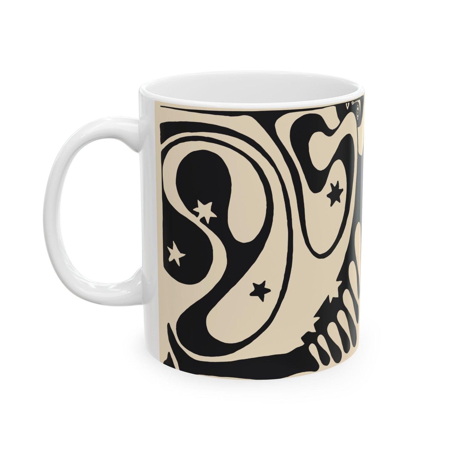 Psychedelic Vienna Secessionist Coffee Mug | Abstract Art Deco Ceramic Mug (11oz, 15oz) - POP DECO