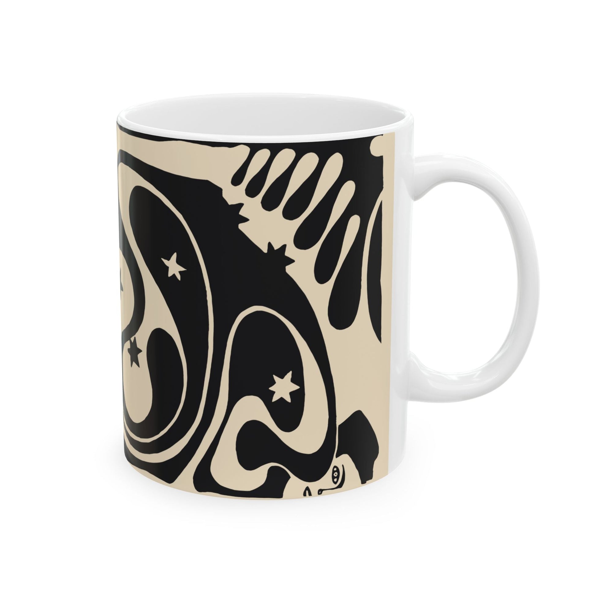 Psychedelic Vienna Secessionist Coffee Mug | Abstract Art Deco Ceramic Mug (11oz, 15oz) - POP DECO