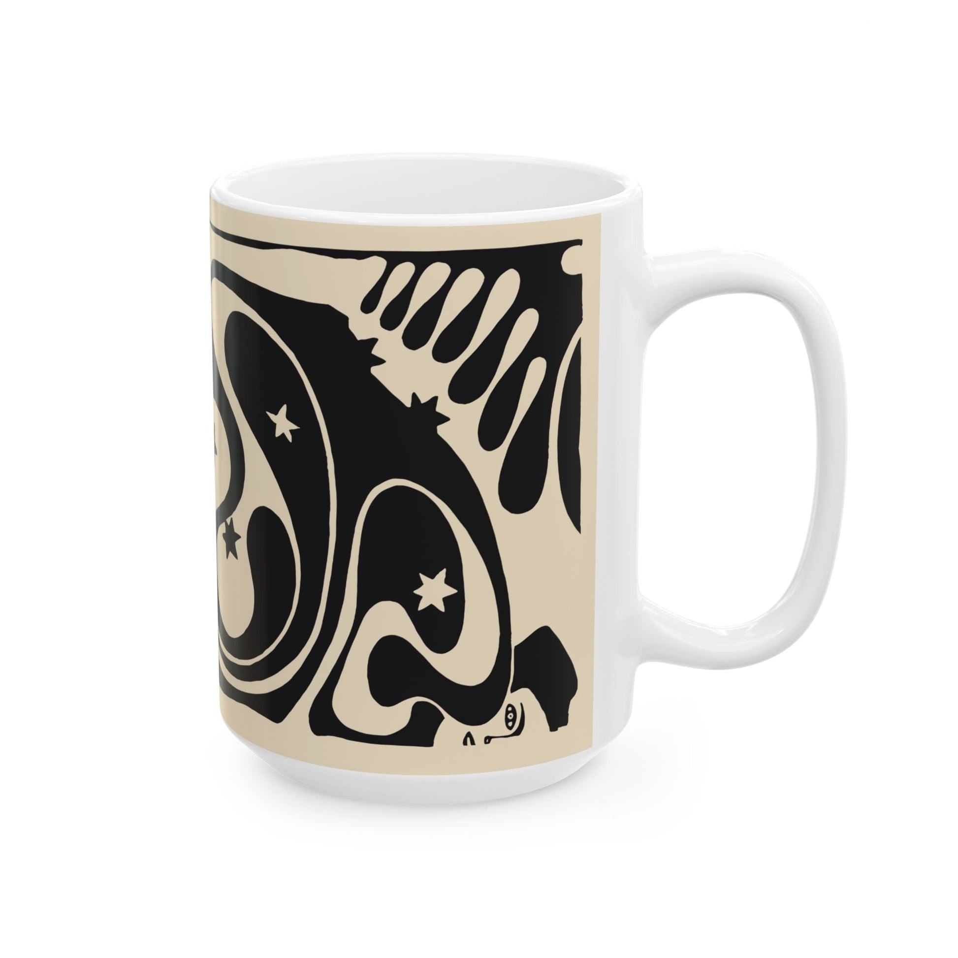 Psychedelic Vienna Secessionist Coffee Mug | Abstract Art Deco Ceramic Mug (11oz, 15oz) - POP DECO