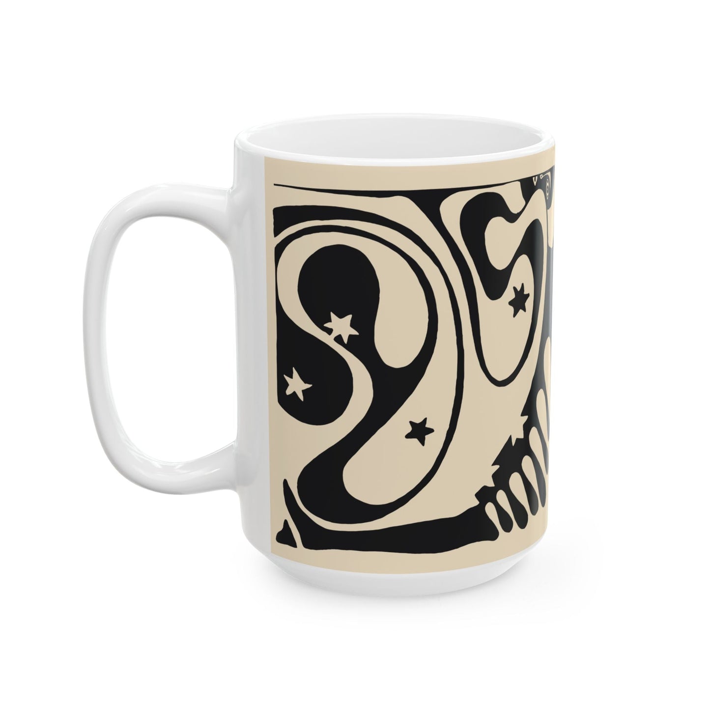 Psychedelic Vienna Secessionist Coffee Mug | Abstract Art Deco Ceramic Mug (11oz, 15oz) - POP DECO