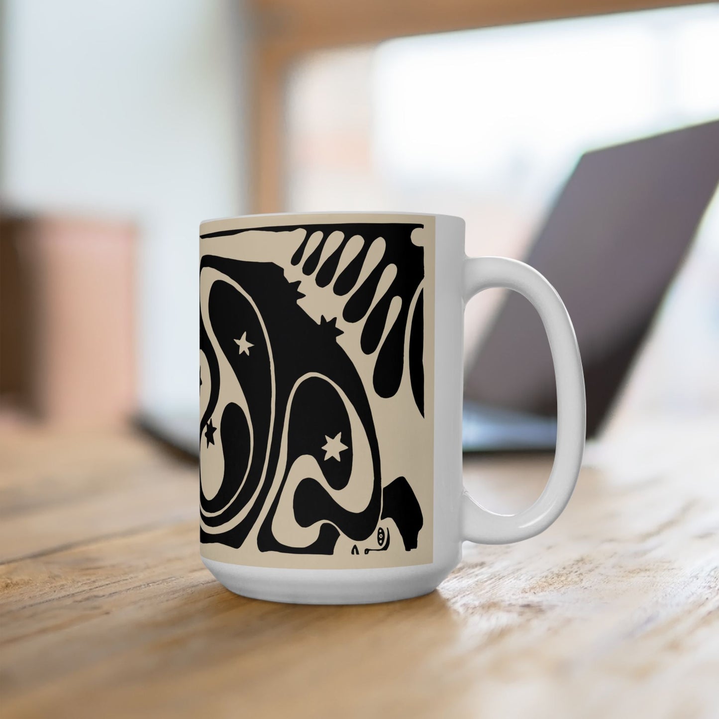 Psychedelic Vienna Secessionist Coffee Mug | Abstract Art Deco Ceramic Mug (11oz, 15oz) - POP DECO