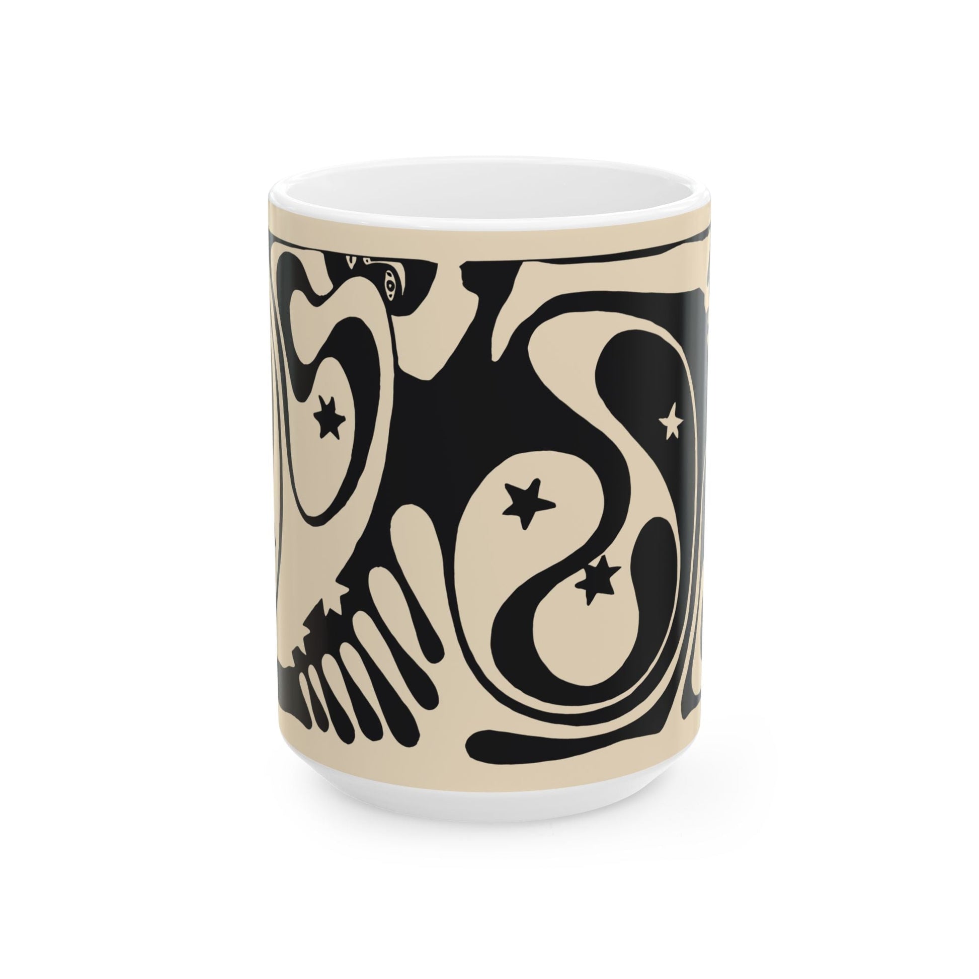 Psychedelic Vienna Secessionist Coffee Mug | Abstract Art Deco Ceramic Mug (11oz, 15oz) - POP DECO