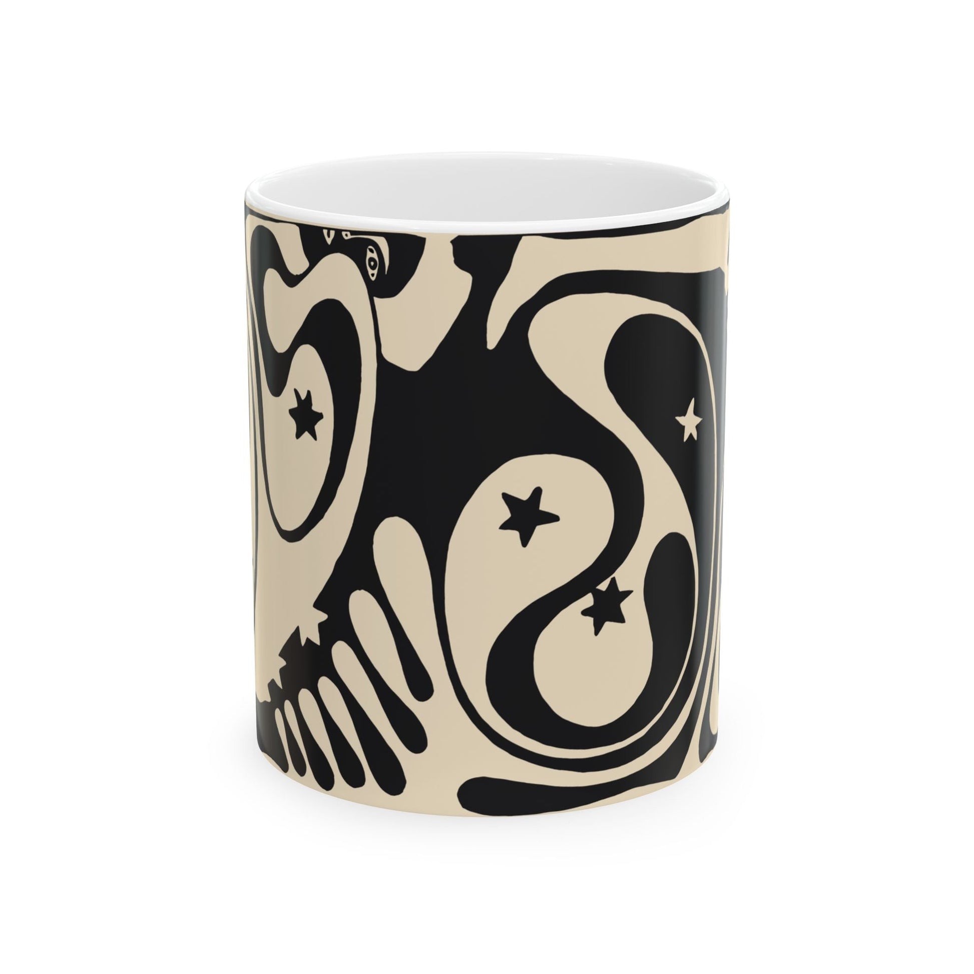 Psychedelic Vienna Secessionist Coffee Mug | Abstract Art Deco Ceramic Mug (11oz, 15oz) - POP DECO