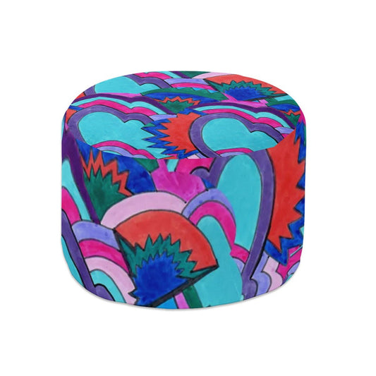 Round Pouf Ottoman - POP DECO