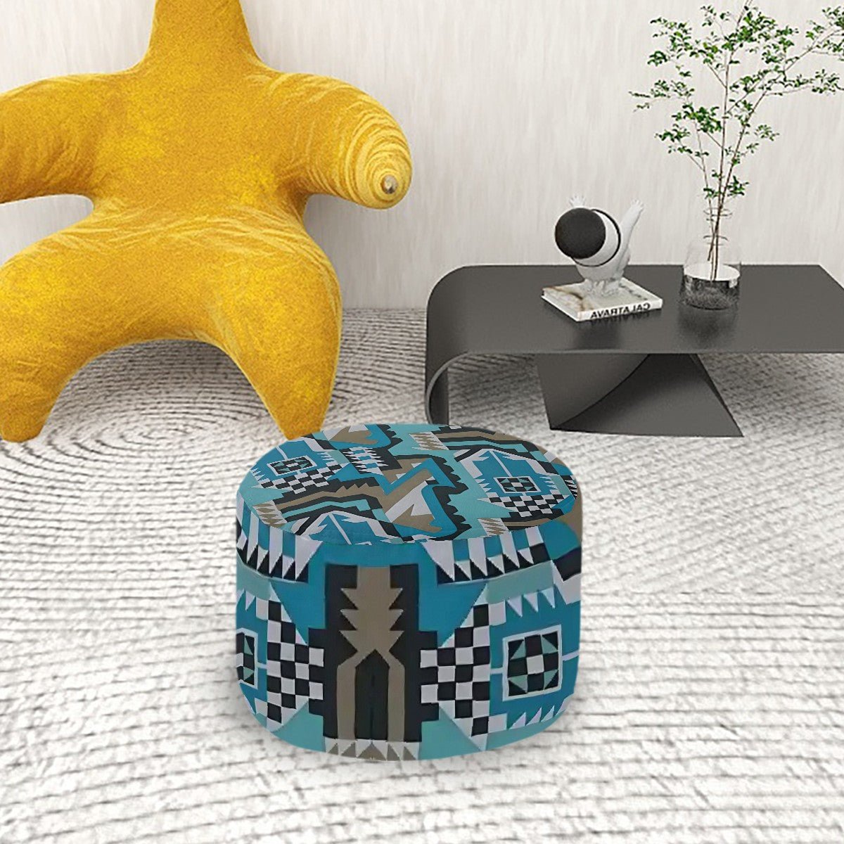 Round Pouf Ottoman - POP DECO