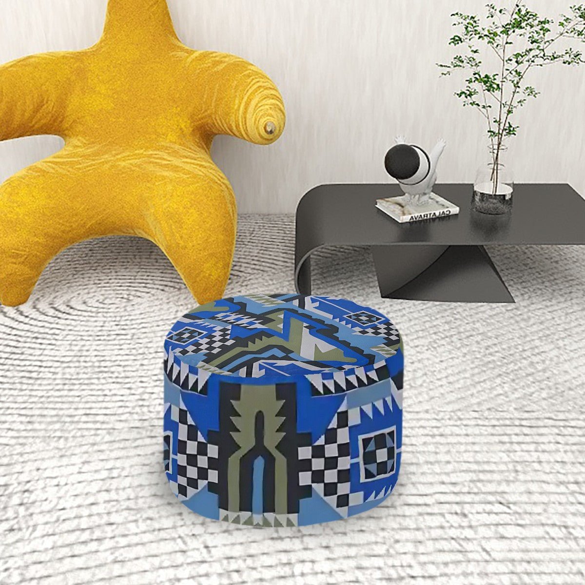 Round Pouf Ottoman - POP DECO