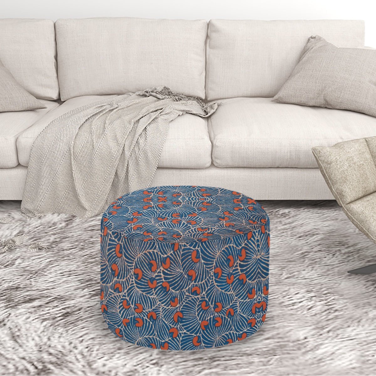 Round Pouf Ottoman - POP DECO