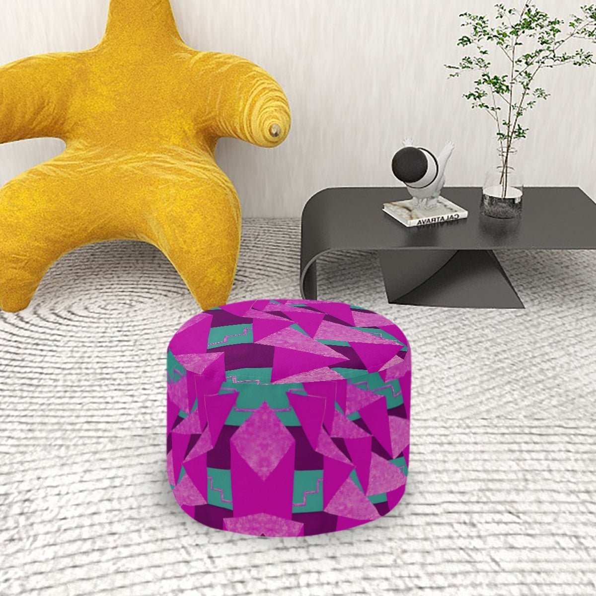 Round Pouf Ottoman - POP DECO